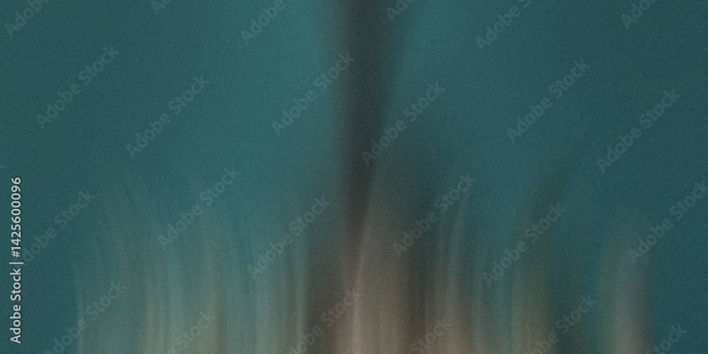 Poster a blurry abstract background with teal and brown vertical lines creating a soft and muted appearance
