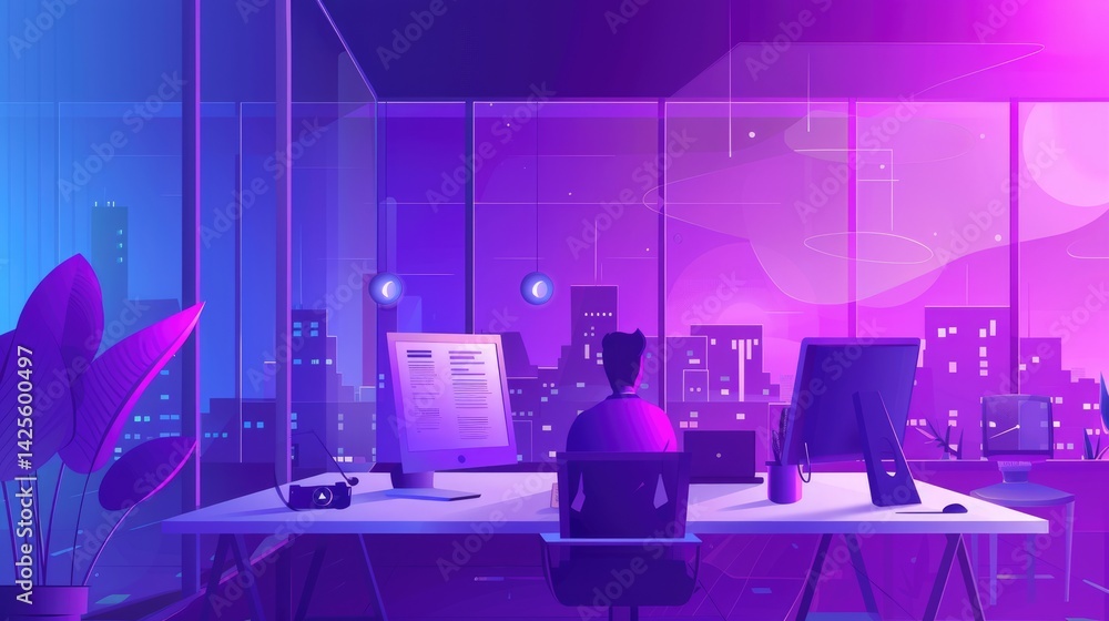 Poster creative background picture of human for business application website design to advertise. drawing i