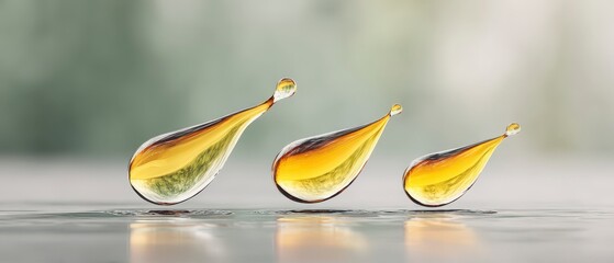 Luxury Golden Oil Drops  Skincare  Serum  Cosmetics