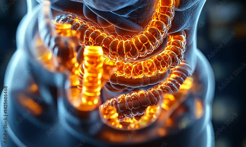 Sticker coiled abstract form with glowing inner parts
