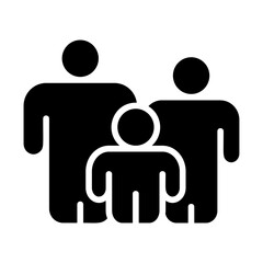 Parents and Children Solid Icon