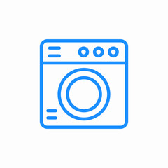 laundry washing machine icon sign vector