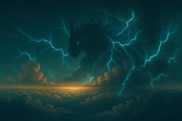 monster in the lightning 