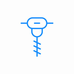 screw bolt fastener icon sign vector