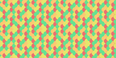 Vibrant pastel geometric pattern, ideal for backgrounds, textiles, and website designs.  This cheerful, interlocking design evokes feelings of optimism and playfulness.