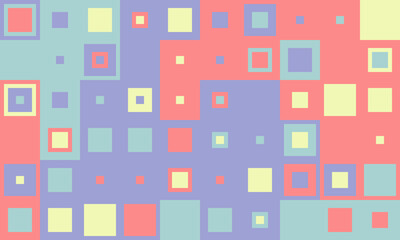 Abstract pastel square pattern background.  A vibrant, playful design ideal for websites, social media, presentations, or any project needing a modern, geometric touch.