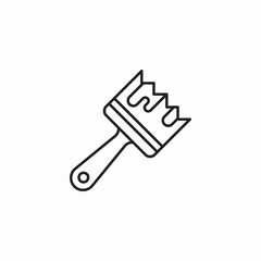 brush paint icon sign vector