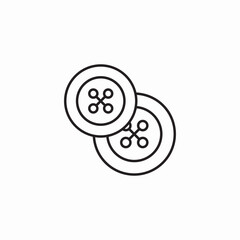 clothes buttons icon sign vector