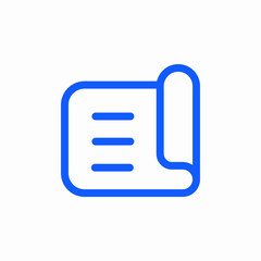 document scroll icon icon sign vector