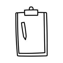 clipboard with blank paper