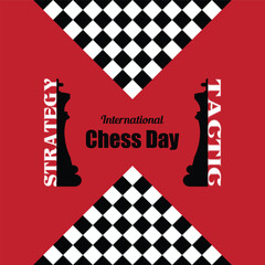 International Chess Day is on July 20th, also known as World Chess Day. That promotes the game of chess. This template is suitable for creating background banners, posters, and cards.
