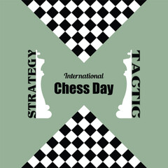International Chess Day is on July 20th, also known as World Chess Day. That promotes the game of chess. This template is suitable for creating background banners, posters, and cards.