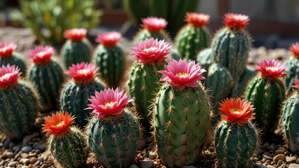 cactus and flowers
