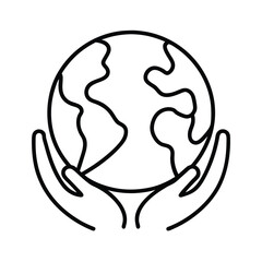 earth globe vector illustration
