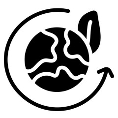 Earth ecology Solid Icon