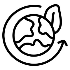 Earth ecology Line Icon