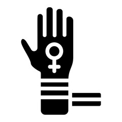 Empowerment women Solid Icon