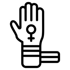 Empowerment women Line Icon
