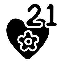 Kartini day Solid Icon