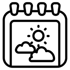 Springtime Line Icon