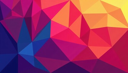 Geometric repeating triangles, sharp angles, bright hues, abstract pattern, style