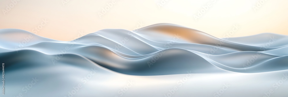 Poster abstract smooth waves background with light reflections for modern designs