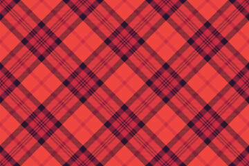 Vibrant coral and navy diagonal plaid pattern.  Perfect for textile design, website backgrounds, or festive projects.