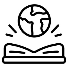 World book day Line Icon