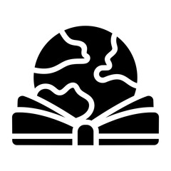 World book day Solid Icon