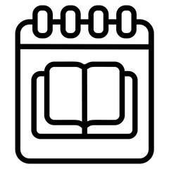 World book day Line Icon