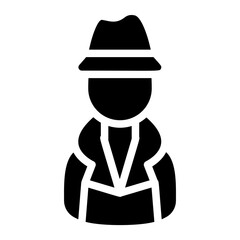 Detective Solid Icon
