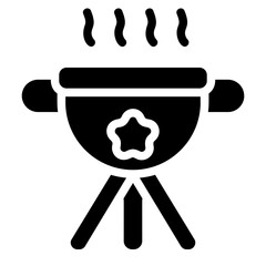 Barbeque Solid Icon