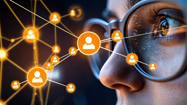 Woman Focused on Social Connections