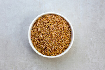 Roasted white sesame seeds for cooking