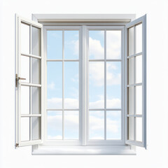 Fototapeta premium open window with a white background