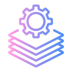 files Line Gradient Icon
