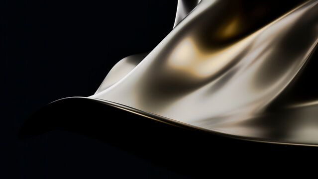 Soft minimalistic golden shapes blend beautifully in dim light