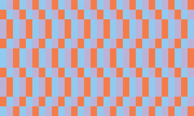 seamless pattern with colorful squares, pastel orange blue pink stair, vertical wave of rectangular block repeat pattern, replete image, design for fabric printing, patter print, square