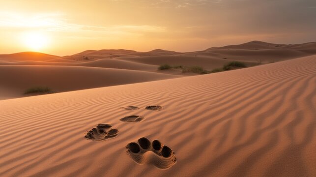 Identifying animal tracks and signs in the desert for wildlife enthusiasts,