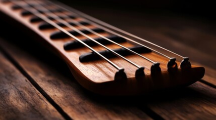 Fototapeta premium Learning a new musical instrument as a form of creative expression during a detox,