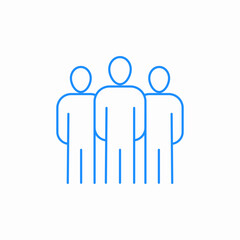 group people icon sign vector