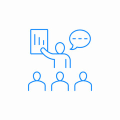 group presentation icon sign vector