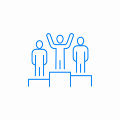 winners podium icon sign vector