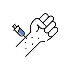 allergy test Vector icon