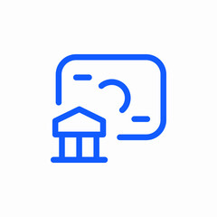 building picture camera icon sign vector