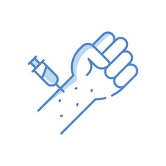 allergy test Vector icon