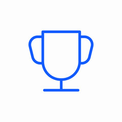 trophy cup reward icon sign vector