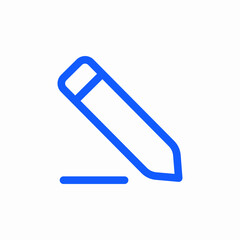 writing pen pencil icon sign vector