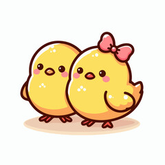chick vector illustration 