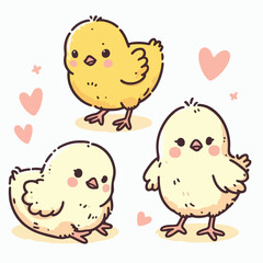 chick vector illustration 
